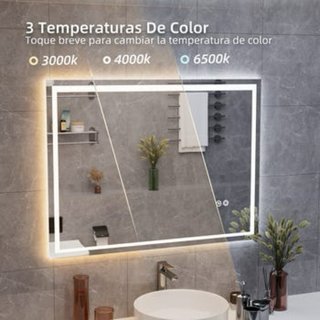 Espejo Baño LED 80x60 cm. Nuevo sin estrenar