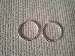 Pendientes Aro Plateados