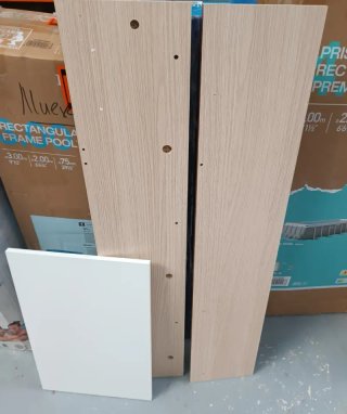 Habitdesign Zapatero 3 Puertas Blanco/Madera