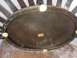Cesta de metal decorativa