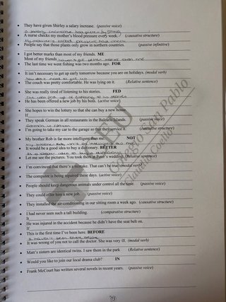 Ejercicio y teoria repaso Lengua Inglesa 1 Bach