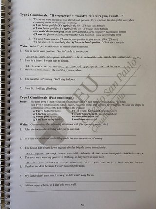 Ejercicio y teoria repaso Lengua Inglesa 1 Bach