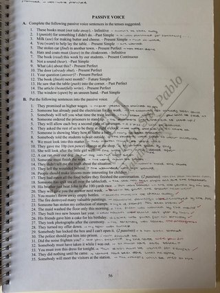 Ejercicio y teoria repaso Lengua Inglesa 1 Bach