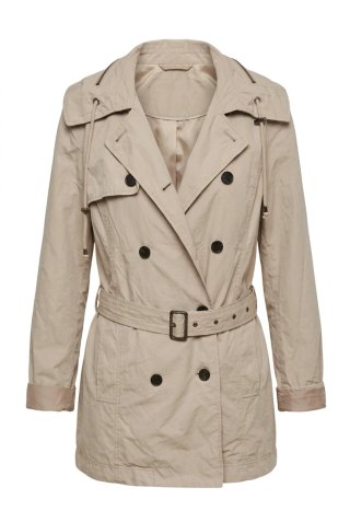 Gabardina impermeable beige
