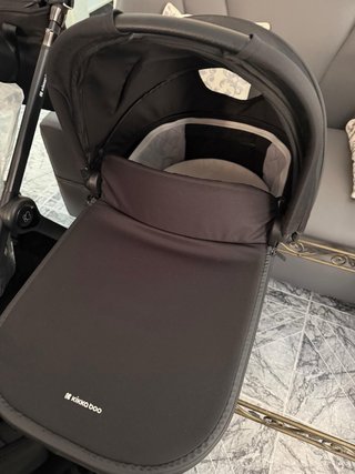 Carro de bebé Kikkaboo Trio 3 en 1 Negro