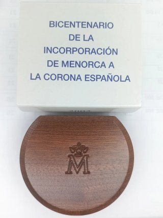 Moneda 10€ Menorca 2002 Bicentenario
