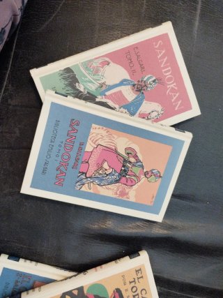 Libro "Sandokan". Tomo I y tomo II.