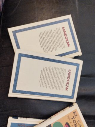 Libro "Sandokan". Tomo I y tomo II.