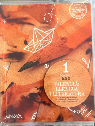 libro Valencià: Llengua i Literatura 1.º ESO