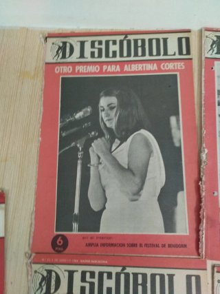 Lote revistas antiguas de música Discobolo
