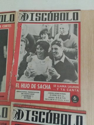 Lote revistas antiguas de música Discobolo