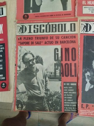 Lote revistas antiguas de música Discobolo