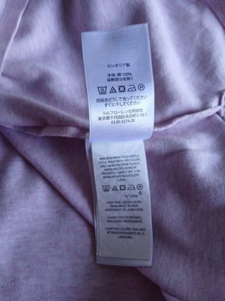 ralph lauren polo size L pink
