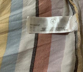 Camisa Rayas Pastel Primark Talla XL