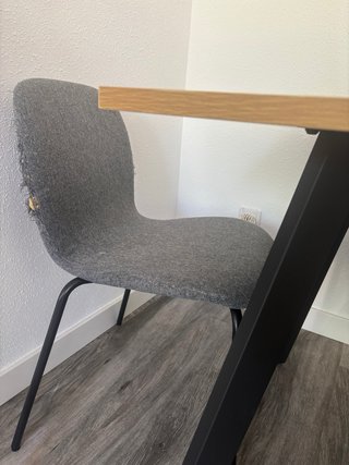 Sillas de comedor grises (4 unidades)