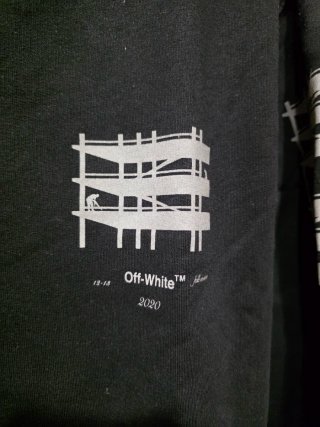 Felpa Off-White Nera con Grafica