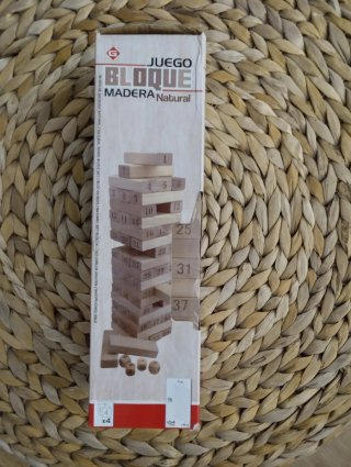 Juego Bloque Madera Natural