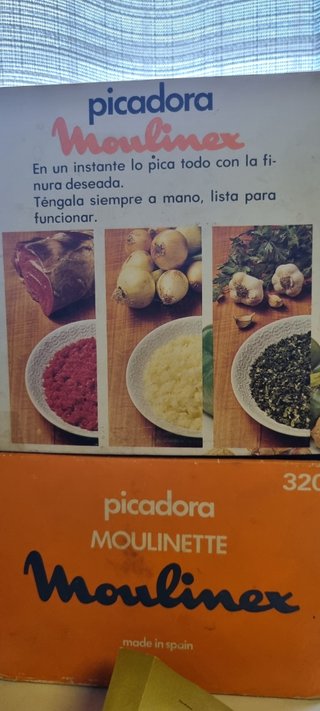 ❤️ Picadora Moulinex 320 naranja funciona