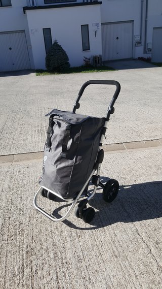 Carro de la compra gris