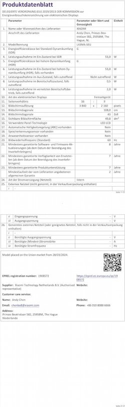 XIAOMI TV A Pro 50" 4K QLED Smart ref:231601