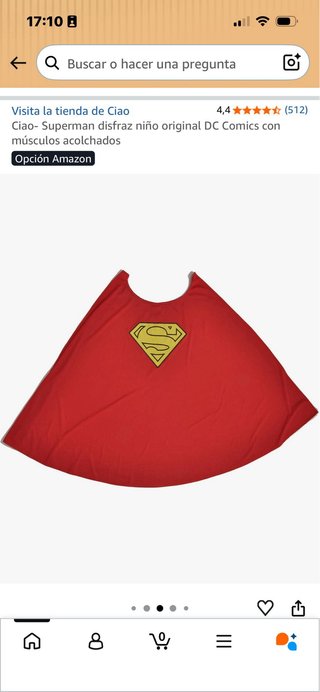 Disfraz Superman 3-4 años PRODUCTO ORIGINAL DC