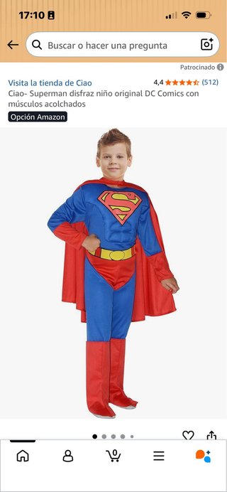 Disfraz Superman 3-4 años PRODUCTO ORIGINAL DC