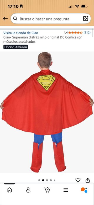 Disfraz Superman 3-4 años PRODUCTO ORIGINAL DC