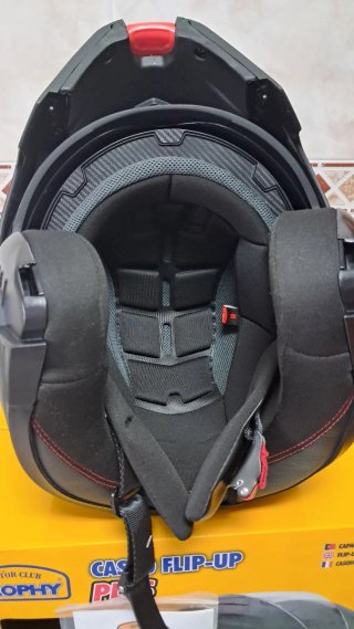 Casco Moto Trophy Flip-Up Talla M Negro Mate