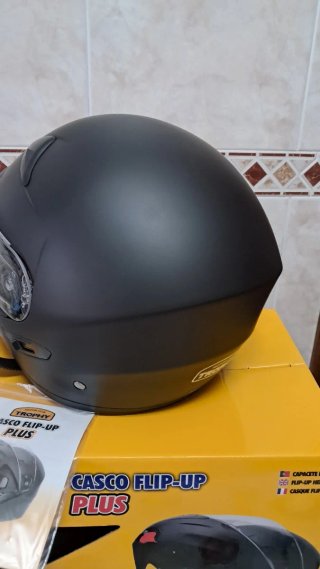 Casco Moto Trophy Flip-Up Talla M Negro Mate
