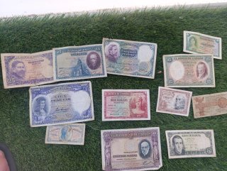 Lote Billetes Antiguos España Pesetas