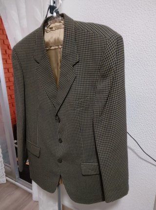Chaqueta Emidio Tucci Beige y Azul