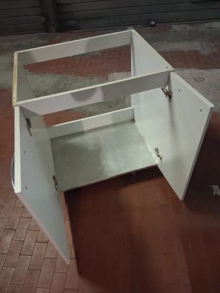 Mobile lavello cucina con lavabo