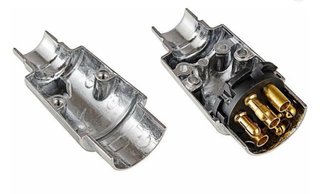 Conector metálico de 7 pines para remolque, macho