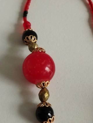 Cadena y funda para gafas. Estilo étnico-Boho