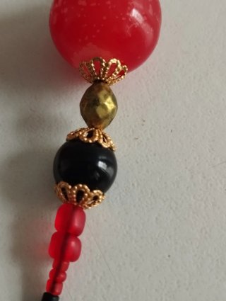 Cadena y funda para gafas. Estilo étnico-Boho
