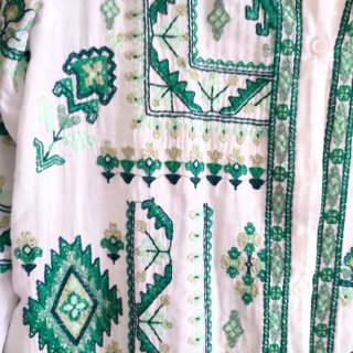 Vestido Túnica Zara Bordado Talla Única