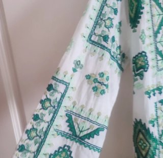 Vestido Túnica Zara Bordado Talla Única