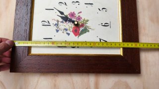 Orologio da parete Lowell con cornice in legno