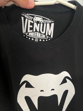 Camiseta Venum Negra Talla S