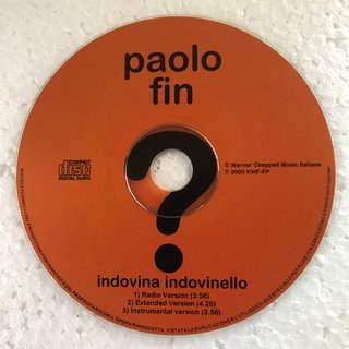 PAOLO FIN - Indovina Indovinello CD Maxi Single