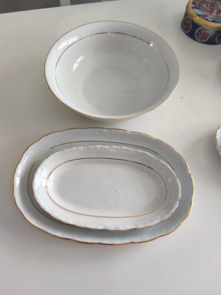 Vajilla Porcelana Apolum Dorada