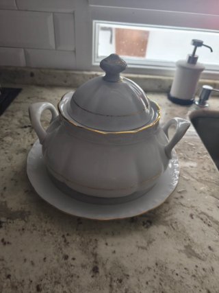 Vajilla Porcelana Apolum Dorada
