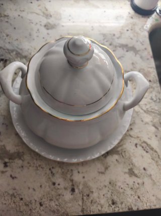 Vajilla Porcelana Apolum Dorada