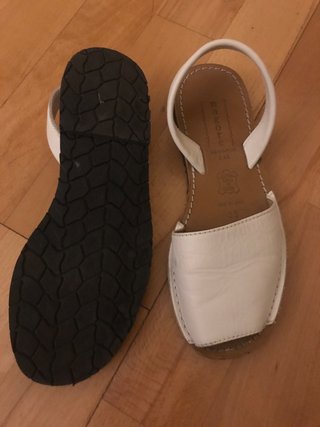 Abarcas, Sandalias Menorquinas Nagore Blancas