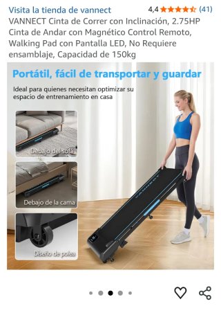 Cinta de Correr VANNECT 2.75HP LED