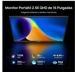ARZOPA Z1RC 16 2.5k Monitor Portátil