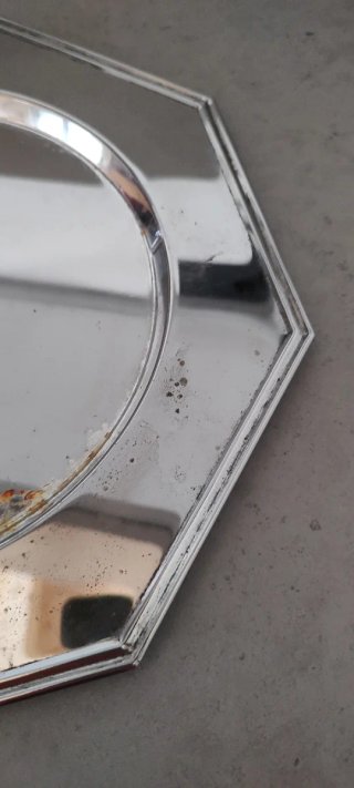 Piatto rotondo silver plated
