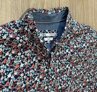 Camisa estampado flores Zara