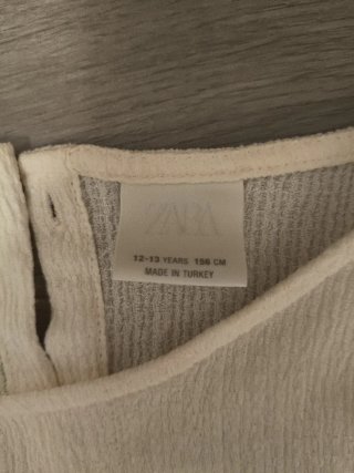 Mono Zara blanco 12/13 años Nuevo