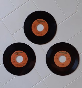3 Dischi 45 Giri Zecchino d'Oro Anni '70